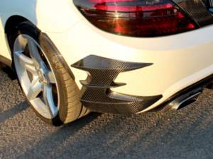 Mercedes Benz SLK Splash Guards - Carbon Fiber - R172